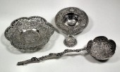 A Chinese silvery metal hexago