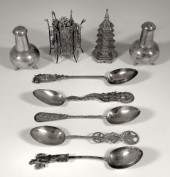 A Chinese silvery metal model