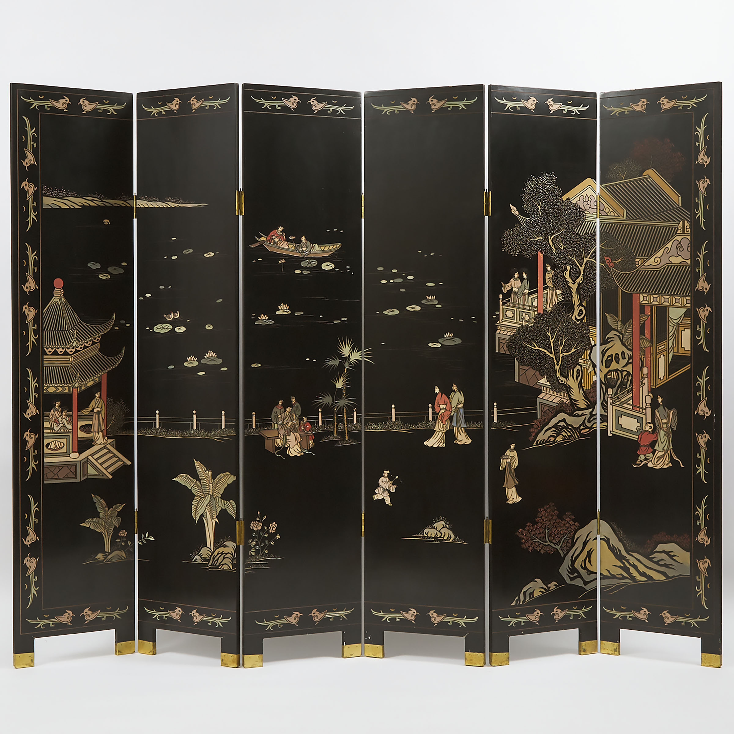 A Chinese Six-Panel 'Palace