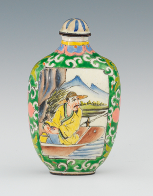 A Chinese Snuff Bottle Enameled
