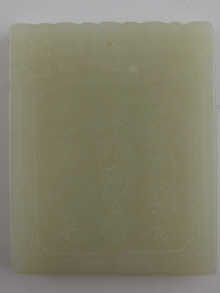 A Chinese square jade pendant