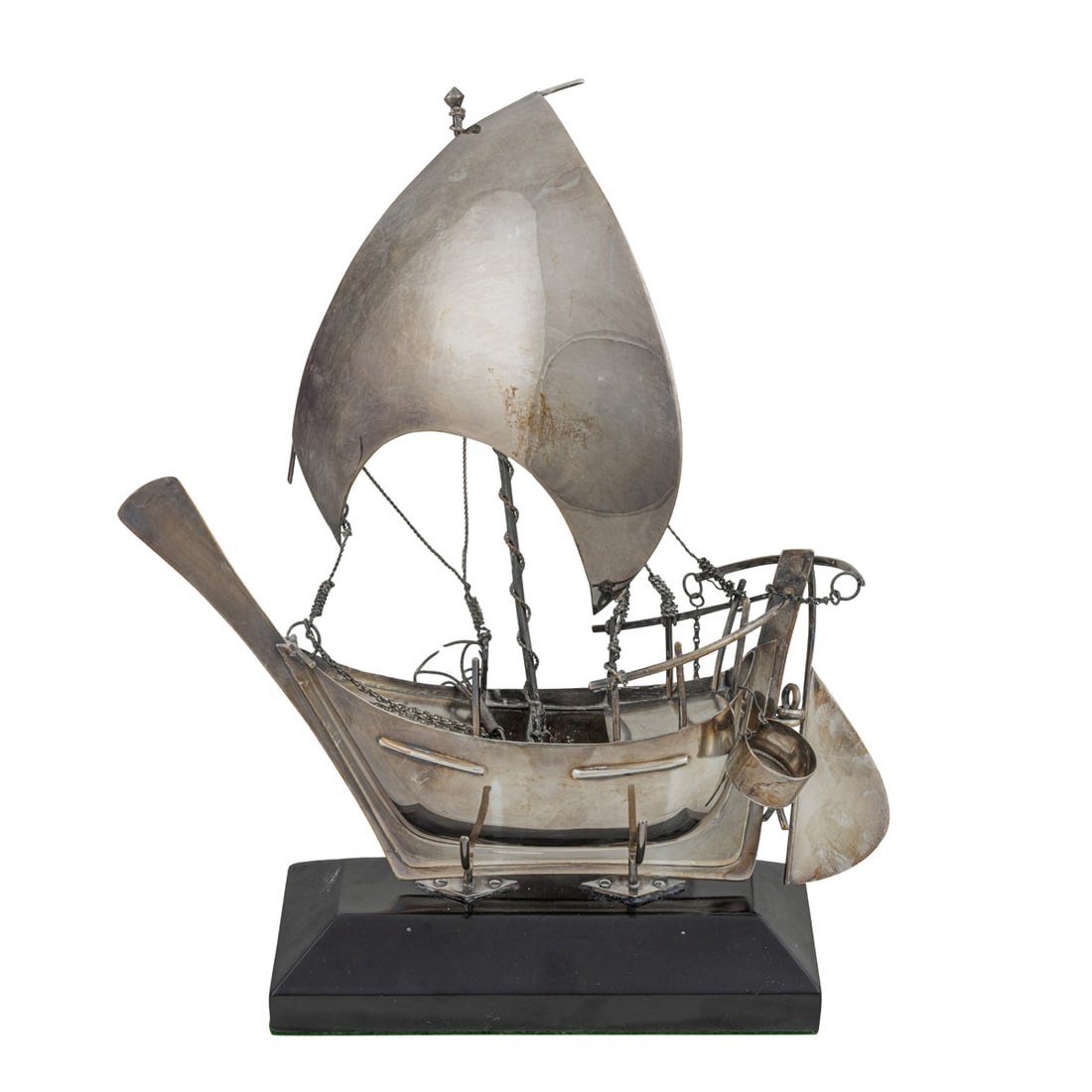 A CHINESE STERLING SILVER ARAB DHOW