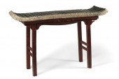 A CHINESE  STONE AND STAINED H