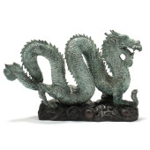 A CHINESE STYLE BRONZE DRAGON