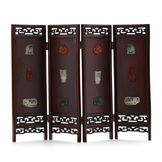 A CHINESE TABLETOP HARDWOOD