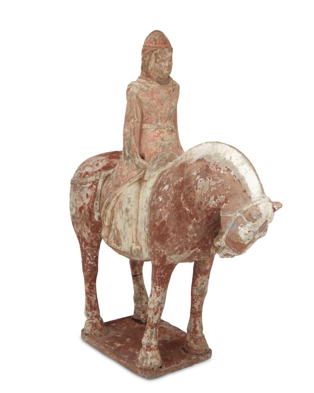 A CHINESE TANG-STYLE EARTHENWARE
