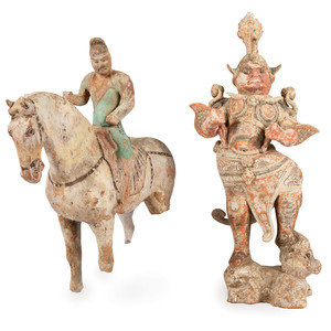 A Chinese Terracotta Equestrian