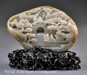 A Chinese "Toe-Skin" Jade Scho