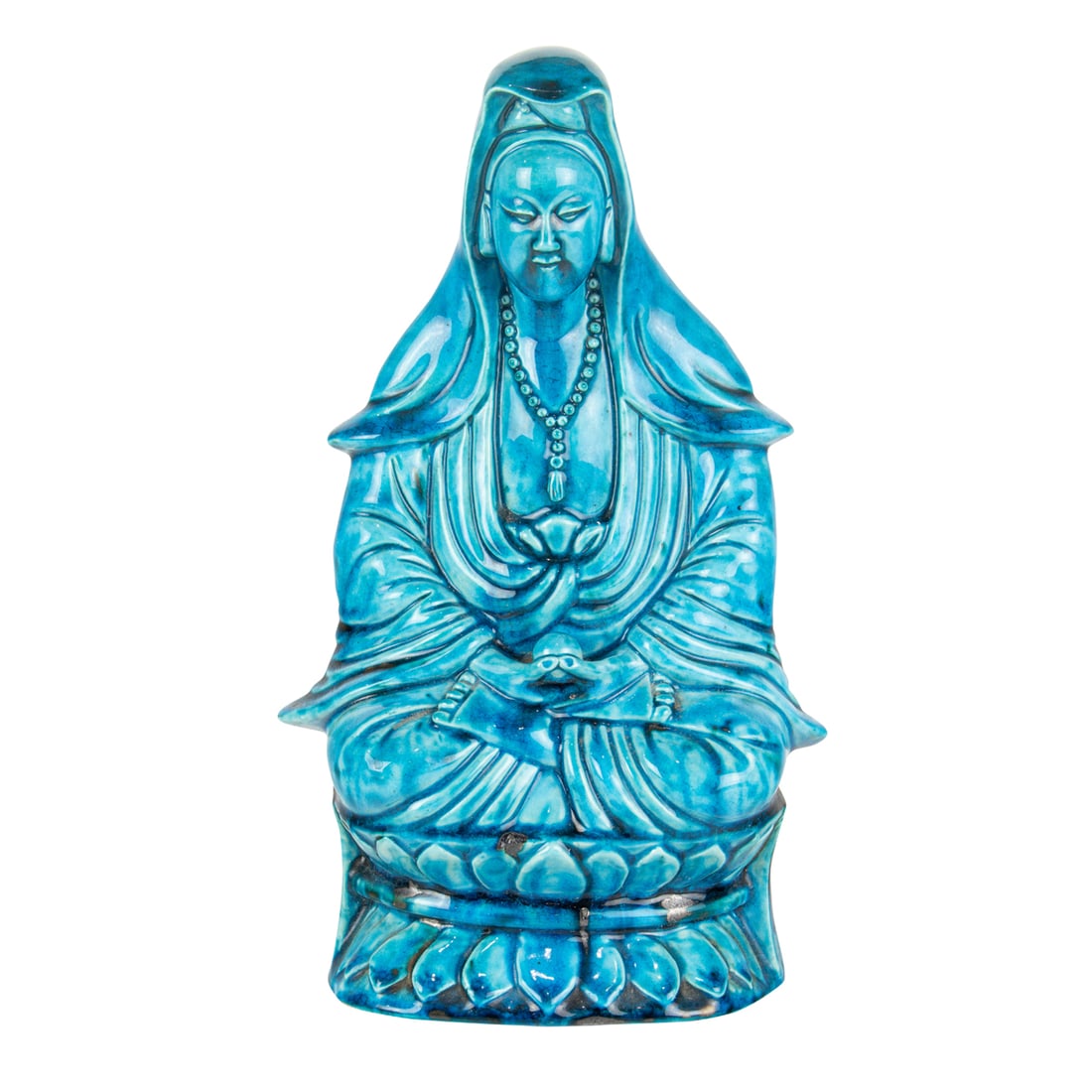 A CHINESE TURQUOISE GLAZED