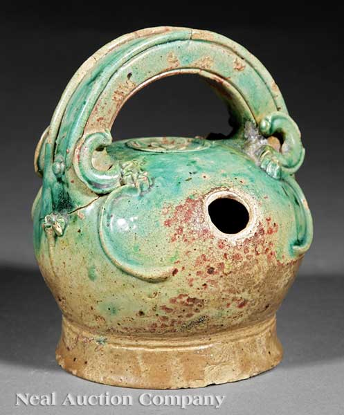 A Chinese Turquoise Green Glazed