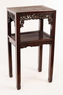 A Chinese two-tier table, 41.5cm