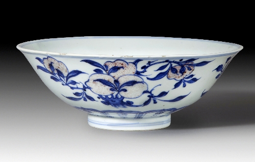 A Chinese underglaze blue and