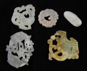 A Chinese white jade pebble 2.