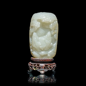 A Chinese White Jade 'Scholars