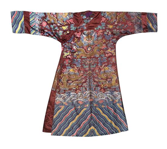 *A Chinese Woven Kesi Robe having a