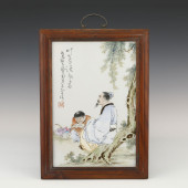 A CHINESE WUCAI PORCELAIN PAIN