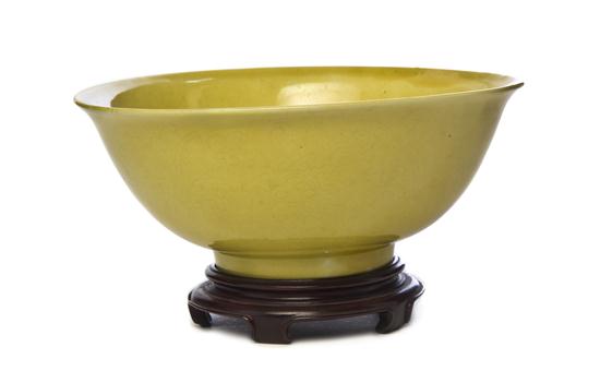 A Chinese Yellow Glazed Porcelain