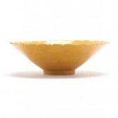 A CHINESE YELLOW GLAZED SGRAFF