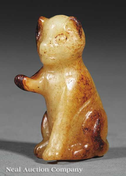 A Chinese Yellow Jade Figure of a