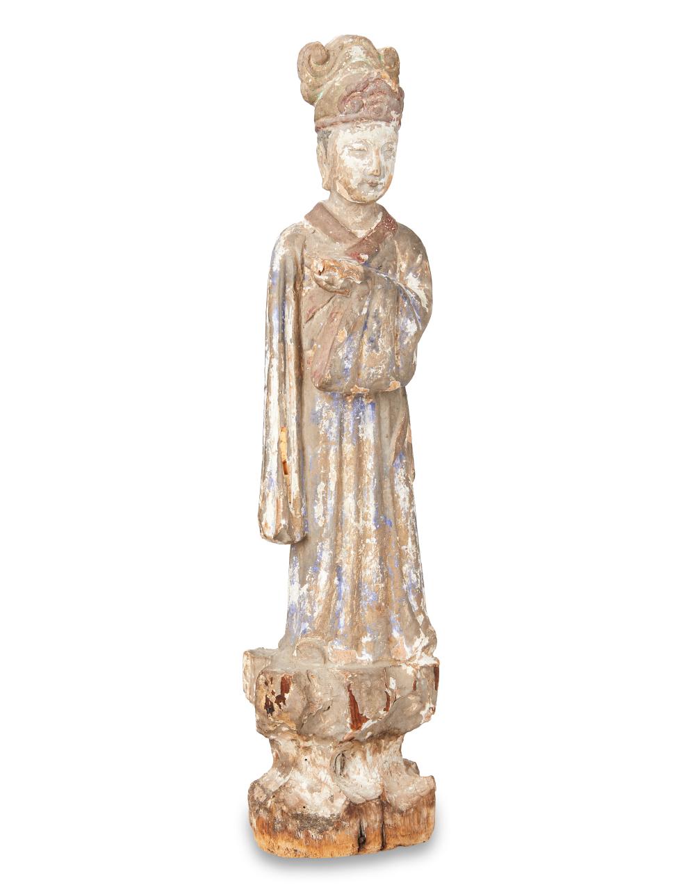 A CHINESE YUAN DYNASTY CARVED