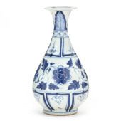 A CHINESE YUAN STYLE BLUE AND