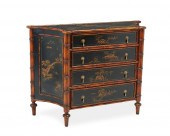 A CHINOISERIE CHEST OF DRAWERS