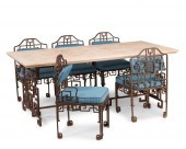 A CHINOISERIE-STYLE CAST IRON