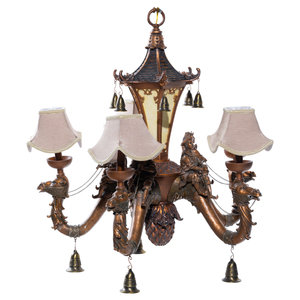 A Chinoiserie Style Polychromed