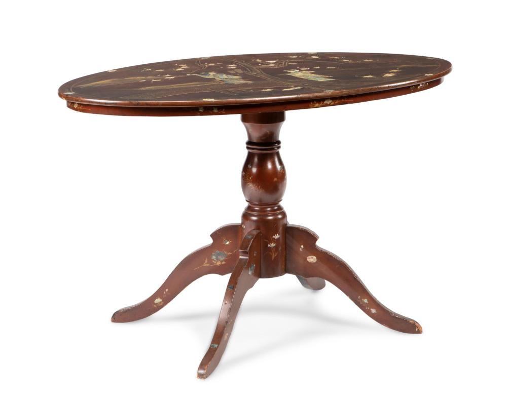 A CHINOISERIE-STYLE TILT-TOP TABLEA