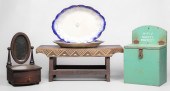 A Chip Carved Stool, Ballot Bo