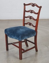 A CHIPPENDALE CARVED MAHOGANY
