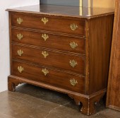 A CHIPPENDALE FAUX GRAINED FOU