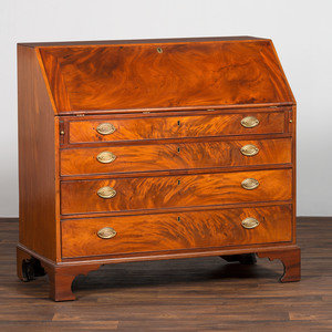 A Chippendale Figured Mahogany
