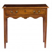 A CHIPPENDALE MAHOGANY SINGLE