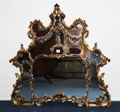 A Chippendale style carved gil
