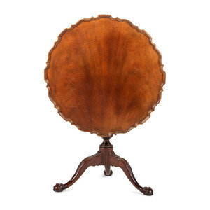 A Chippendale Style Carved Mahogany