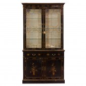 A CHIPPENDALE STYLE JAPANNED B