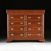 A CHIPPENDALE STYLE MAHOGANY D
