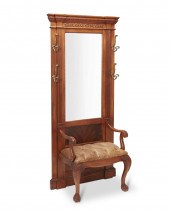 A CHIPPENDALE-STYLE MIRROR-BAC