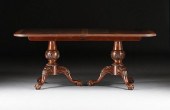 A CHIPPENDALE STYLE TWO PEDEST