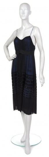 A Chloe Black Silk Chiffon Coc