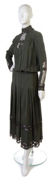 A Chloe Green Silk Dress with