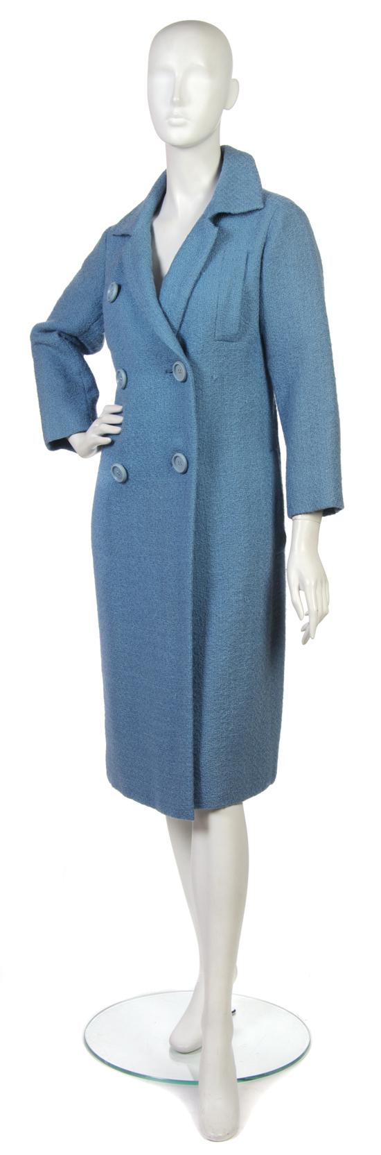 A Christian Dior Couture Blue Tweed