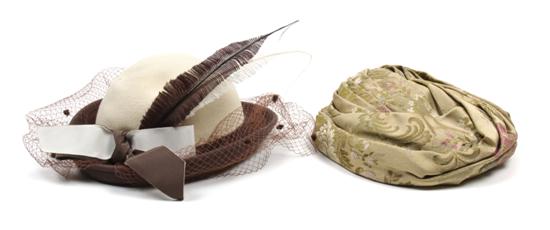 A Christian Dior Hat in a turban