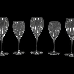 A Christofle Albi Glass Stemware