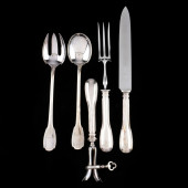 A CHRISTOFLE   GODRONS  SILVER