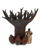 A CHULUCANAS POTTERY FIGUREA C