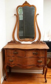 A CIRCA 1900 OAK PRINCESS DRES