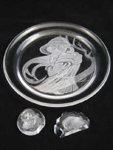 A circular glass plate ''