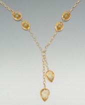 A Citrine Negligee Necklace 14